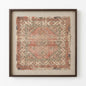 The "Anatolia" Framed Kilim Fragment - Terracotta & Sage