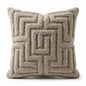 The "Labyrinth" Tufted Bouclé Pillow - Warm Greige